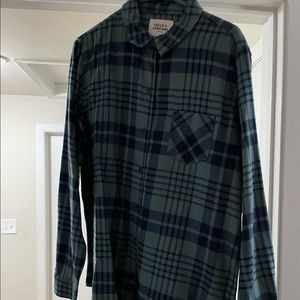 Blue flannel. Never worn